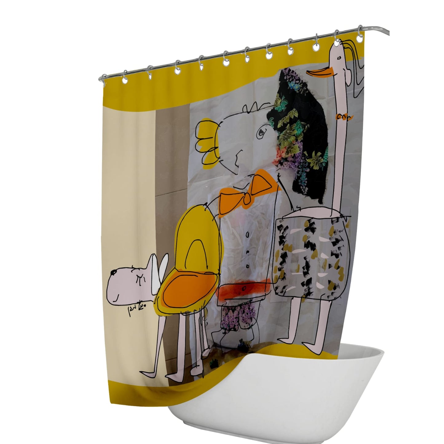 Mouse And Friends - Shower Curtains