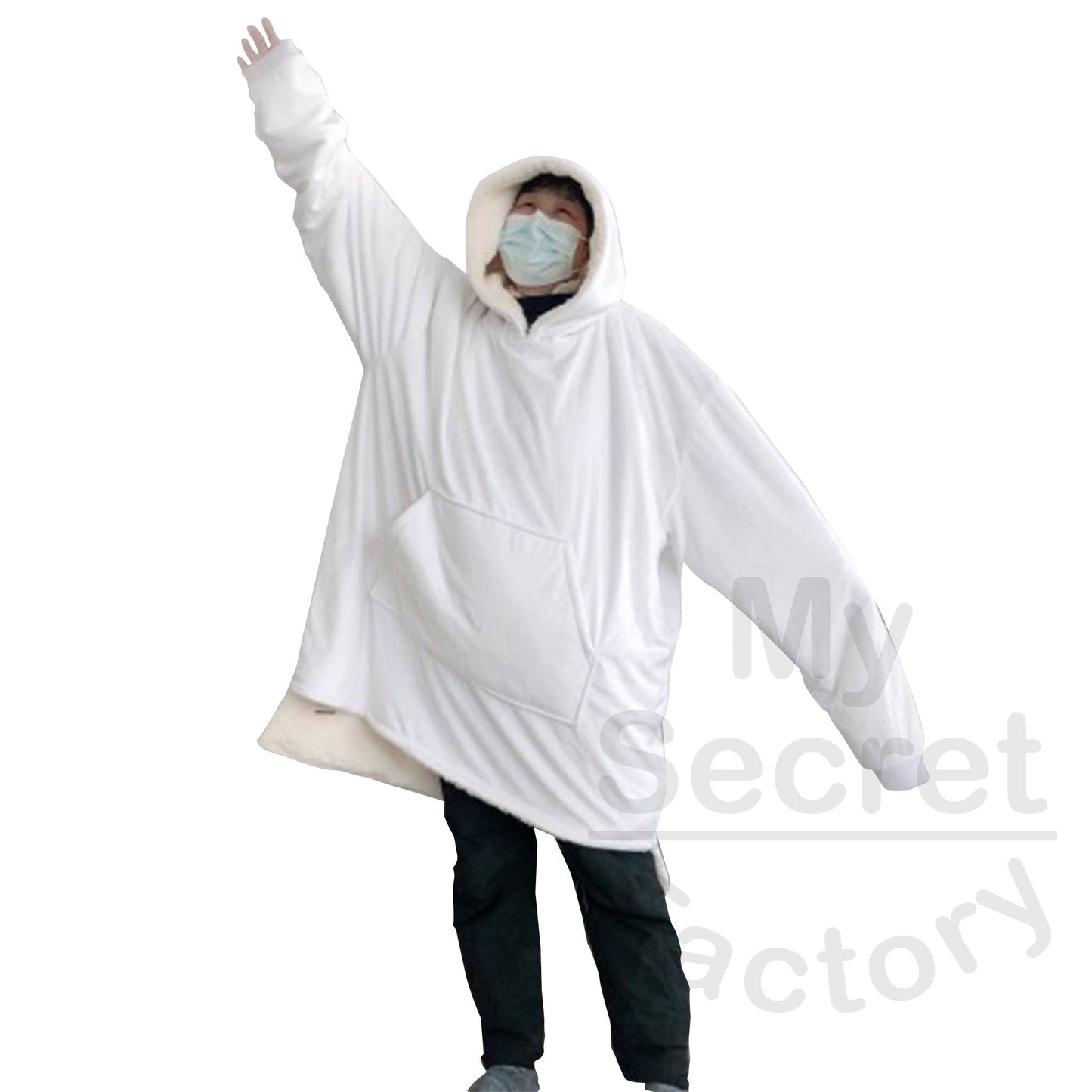 DAD Blanket Hoodie Sherpa Super Soft 2 Sides