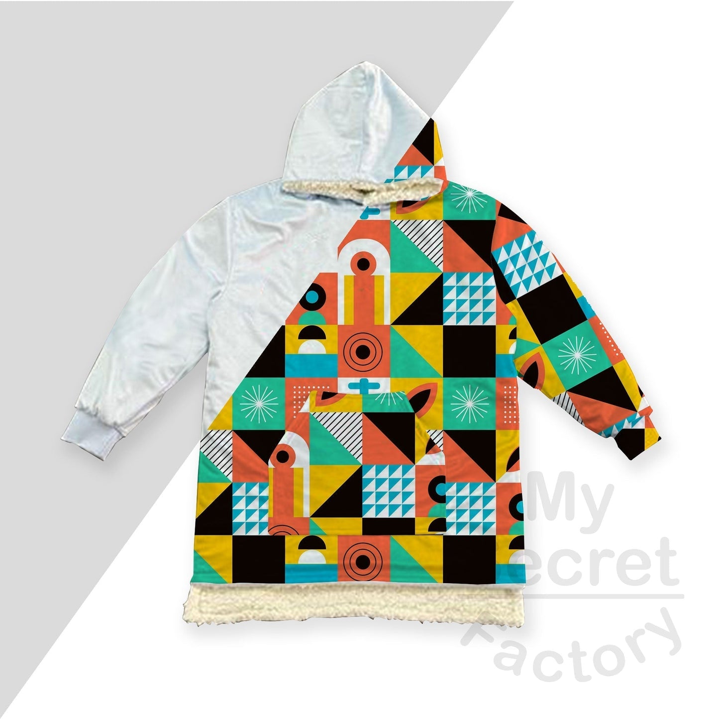 DAD Blanket Hoodie Sherpa Super Soft 2 Sides
