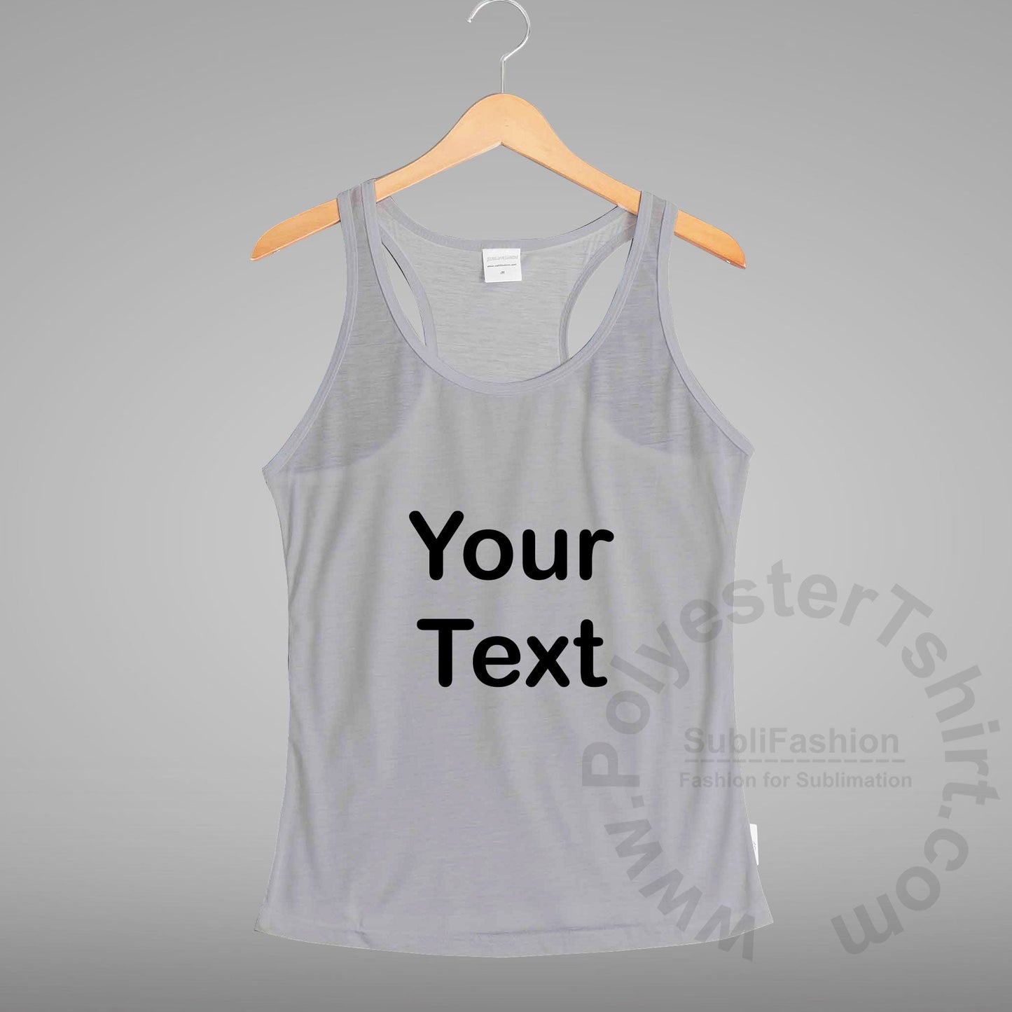 Tank Top Racer Back Women Text Only Plus Size