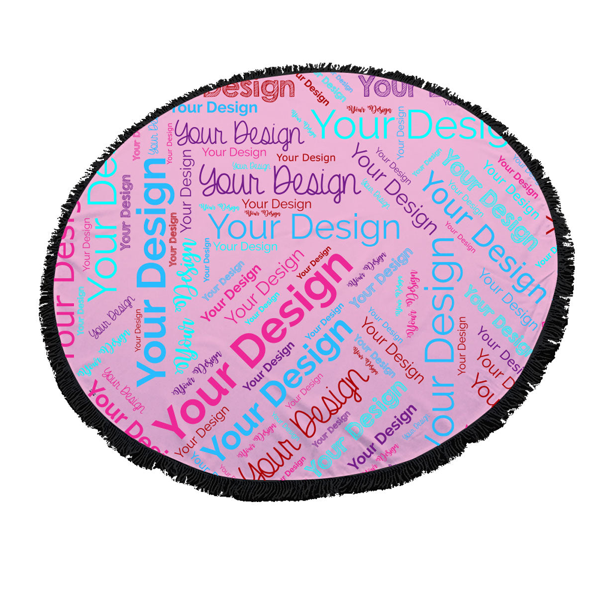 Double Layer Round Blanket Tassel