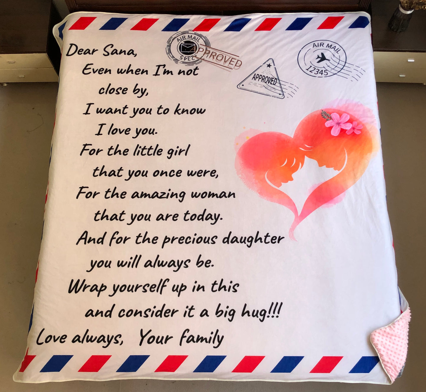 Mink Blanket Love Letter