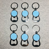 Round Bottle Opener Keychain