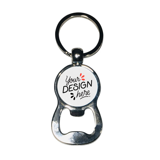 Round Bottle Opener Keychain
