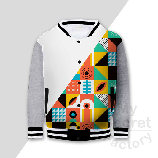Toddler Button Jacket, Front & Back All Over Print