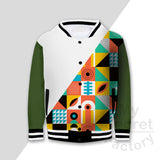 Toddler Button Jacket, Front & Back All Over Print