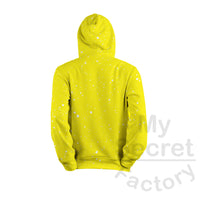 Faux Bleach Design Hoodie Brush