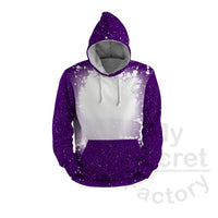 Plus Size Faux Bleach Design Brush Hoodie