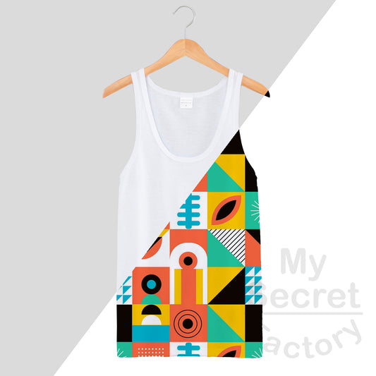 Tank Top Deep Front Neck Drop