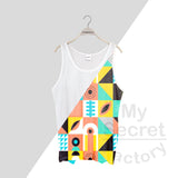 Sport Tank Poly Mesh Big Holes Flat Seam