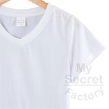 Cotton-Feel Poly V-neck Women Connie T-shirt