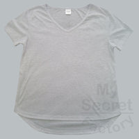 Cotton Hips Curve V-neck