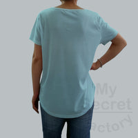 Cotton Hips Curve V-neck