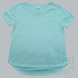 Cotton Hips Curve V-neck