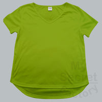 Cotton Hips Curve V-neck