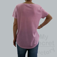 Cotton Hips Curve V-neck
