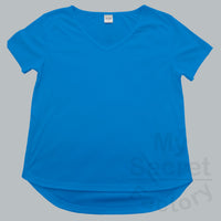 Cotton Hips Curve V-neck