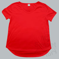Cotton Hips Curve V-neck