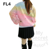 Flannel Super Soft Tie Dye Sweatshirts Crew Neck