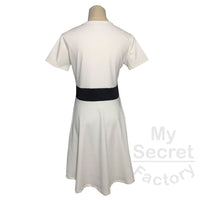 87/13 Capped Sleeve Skater Dress