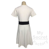 87/13 Capped Sleeve Skater Dress