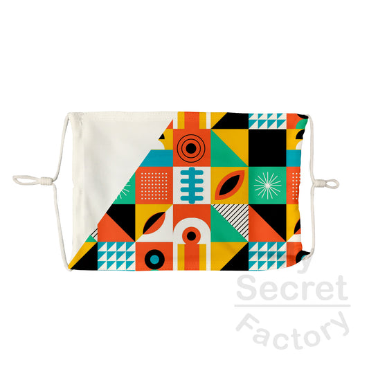 Mask Double Layer Polyester Sublimation Blank with pocket & Adjustable Straps