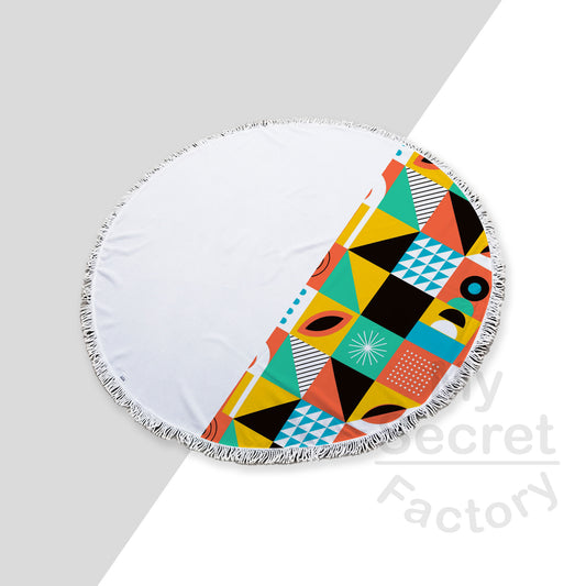 Double Layer Round Blanket Tassel