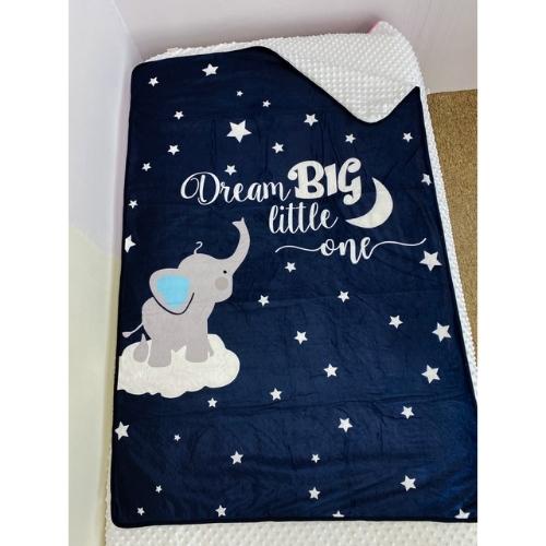 Mink Blanket Dream Big Elephant