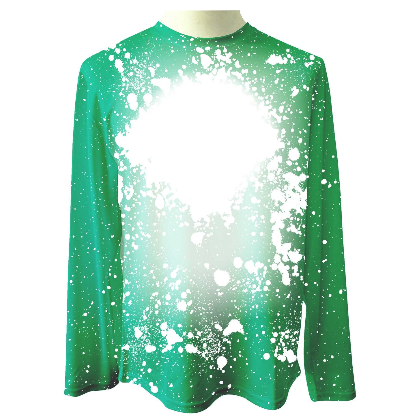 Faux Bleach Long Sleeve T-shirt Adult