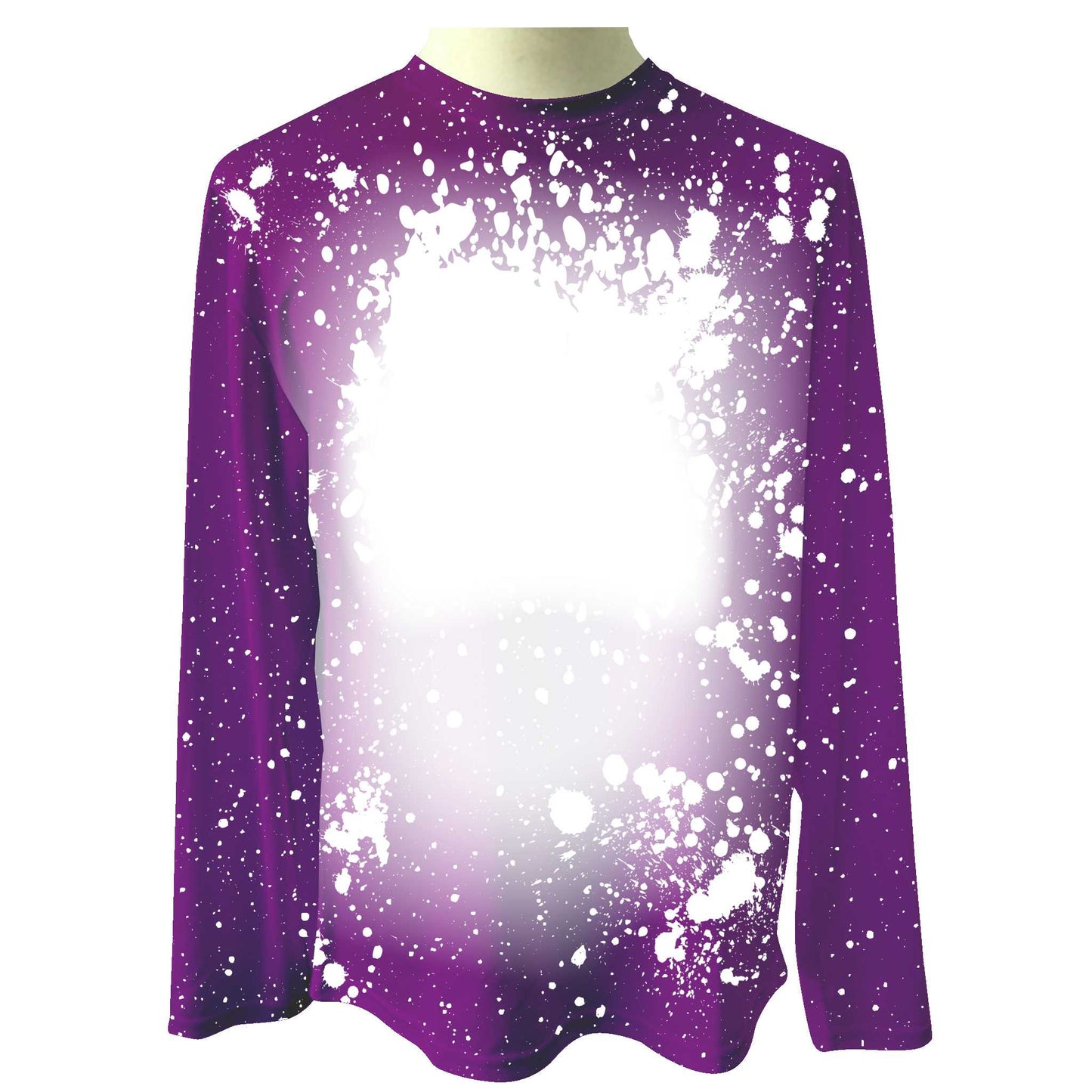 Faux Bleach Long Sleeve T-shirt Adult