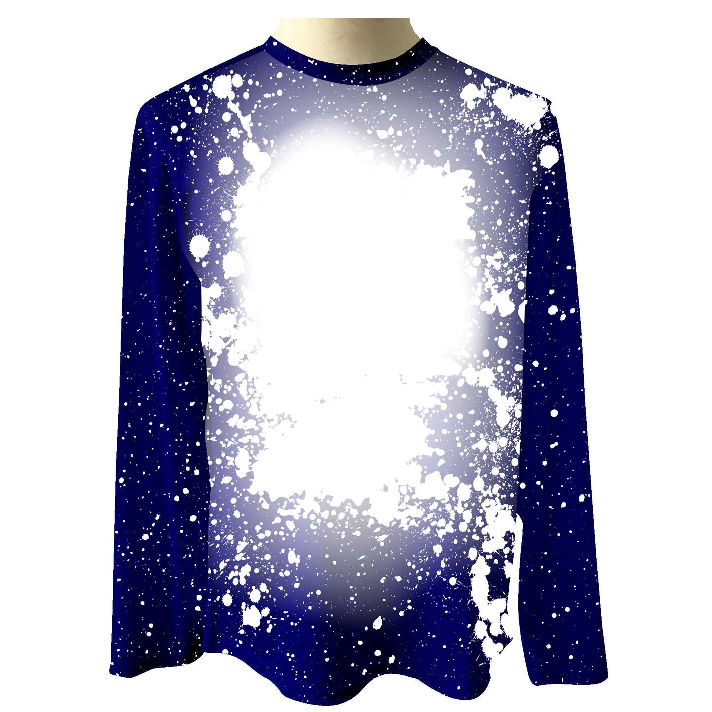 Faux Bleach Long Sleeve T-shirt Adult