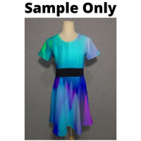 87/13 Capped Sleeve Skater Dress