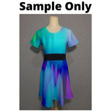 87/13 Capped Sleeve Skater Dress