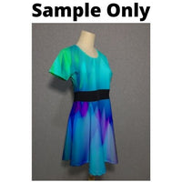 87/13 Capped Sleeve Skater Dress