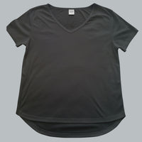 Cotton Hips Curve V-neck