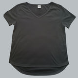 Cotton Hips Curve V-neck