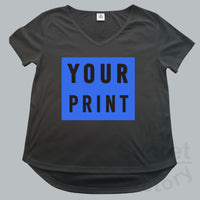 Cotton Hips Curve V-neck