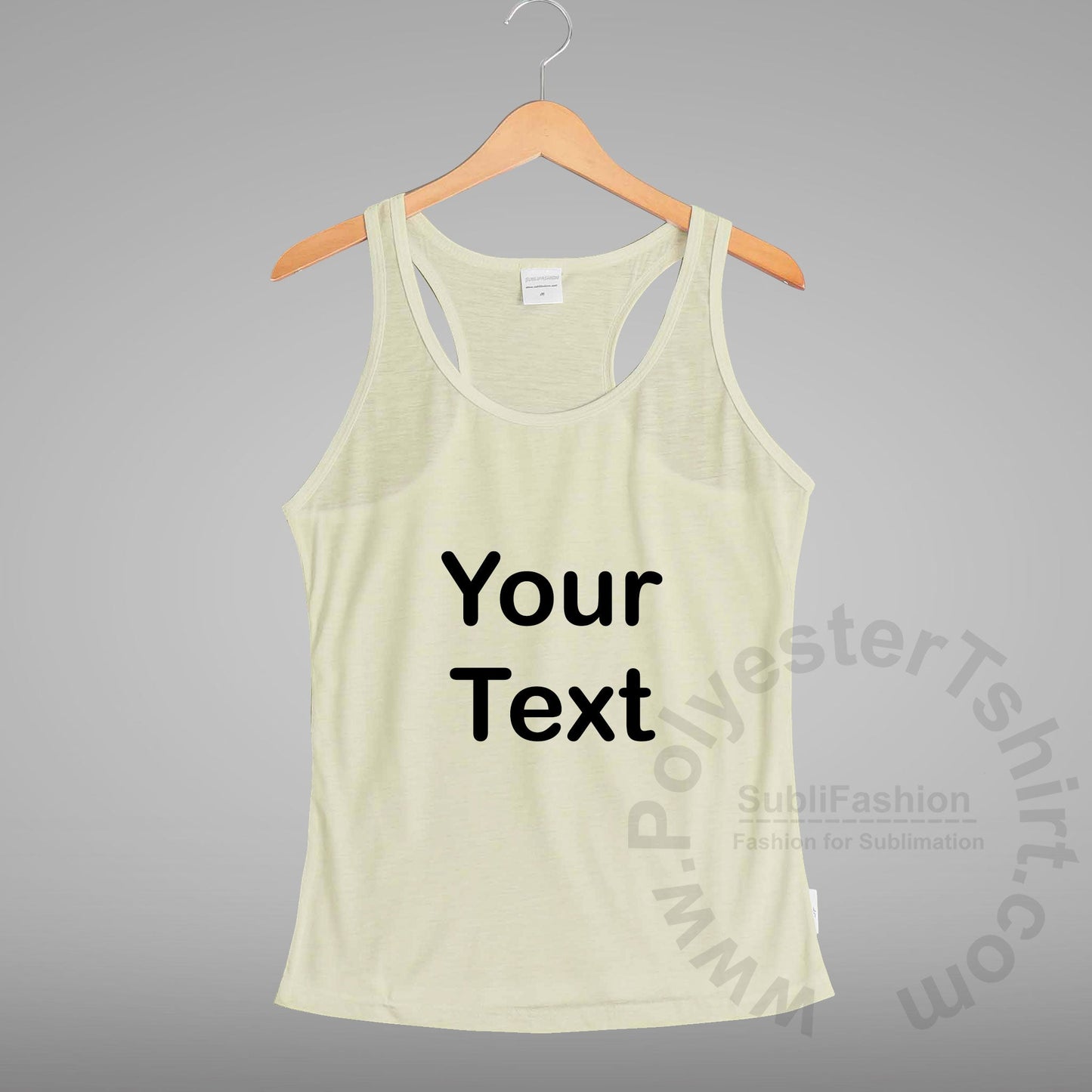 Tank Top Racer Back Women Text Only Plus Size