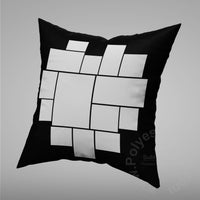 Pillow Cover Heart Photos Print One Side With Zipper