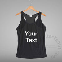 Tank Top Racer Back Women Text Only Plus Size
