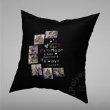 Pillow Cover Love Photos Print One Side With Zipper
