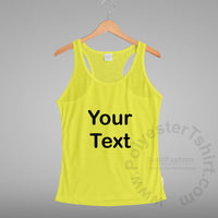Tank Top Racer Back Women Text Only Plus Size