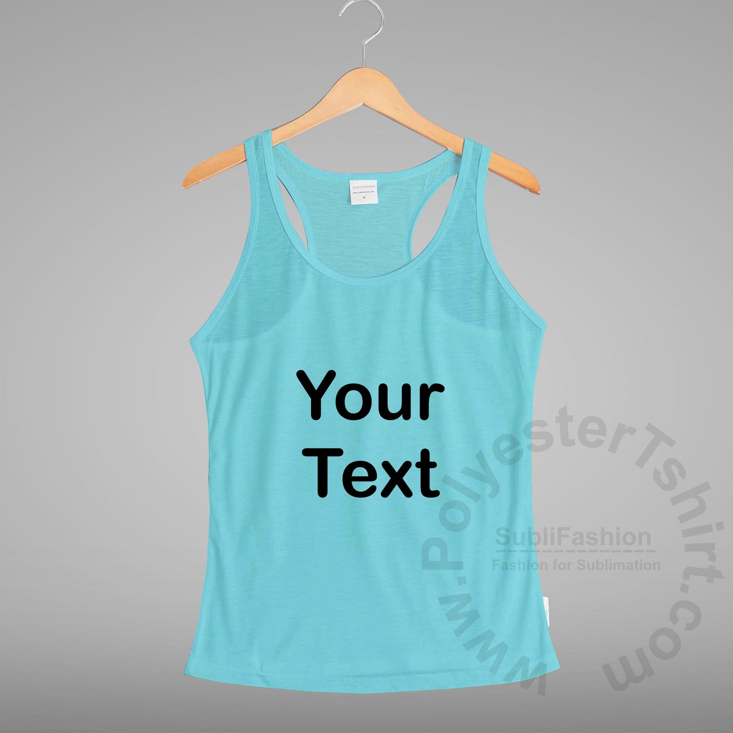 Tank Top Racer Back Women Text Only Plus Size
