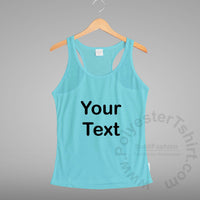 Tank Top Racer Back Women Text Only Plus Size