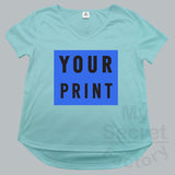 Cotton Hips Curve V-neck