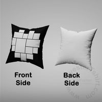 Pillow Cover Heart Photos Print One Side With Zipper