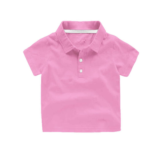 Polo Shirt Cotton/Elastic Short Sleeves - Youth