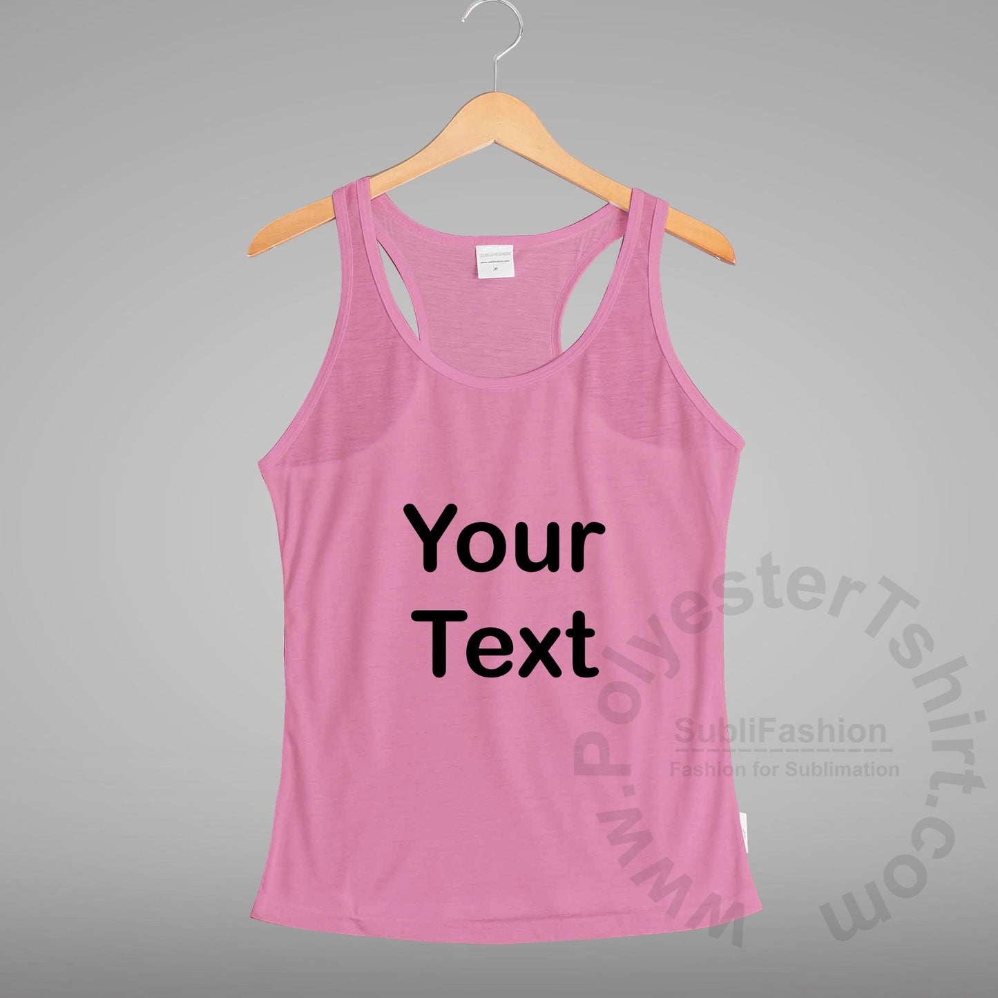 Tank Top Racer Back Women Text Only Plus Size