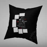Pillow Cover Love Photos Print One Side With Zipper