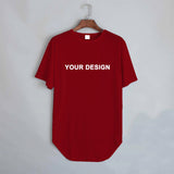 Hip Hop Curved Bottom Hem T-shirt